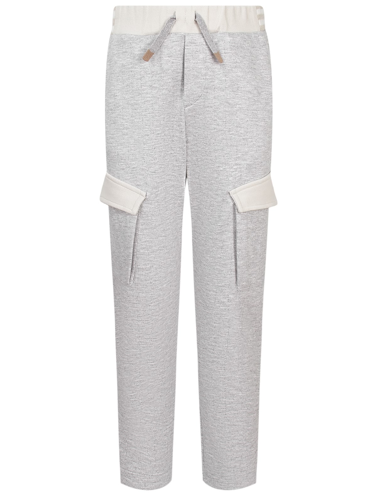 Брюки спортивные с накладными карманами