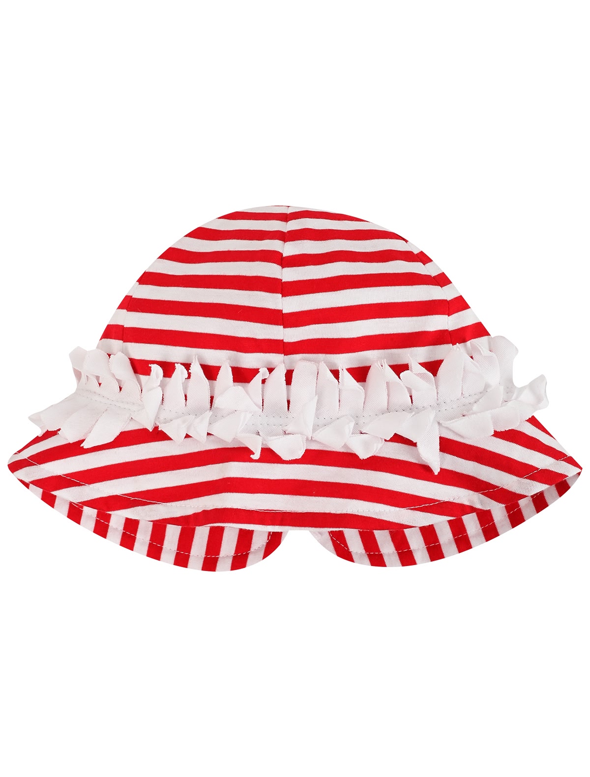 Полостая панама с оборкой