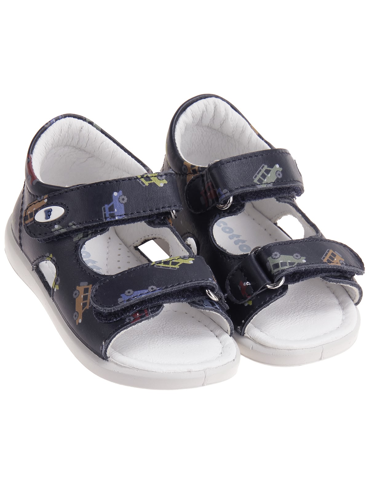 Сандалии с принтом машинки