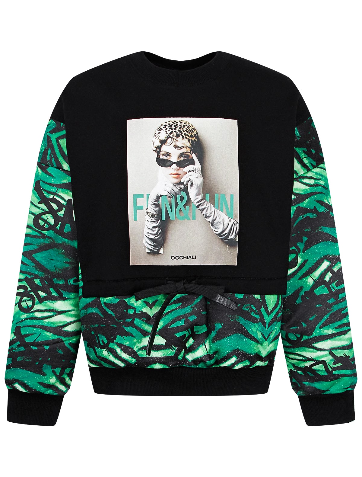 Свитшот с тропическим принтом