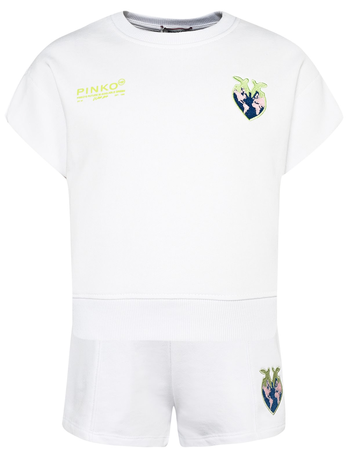 Хлопковый комплект из футболки и шорт