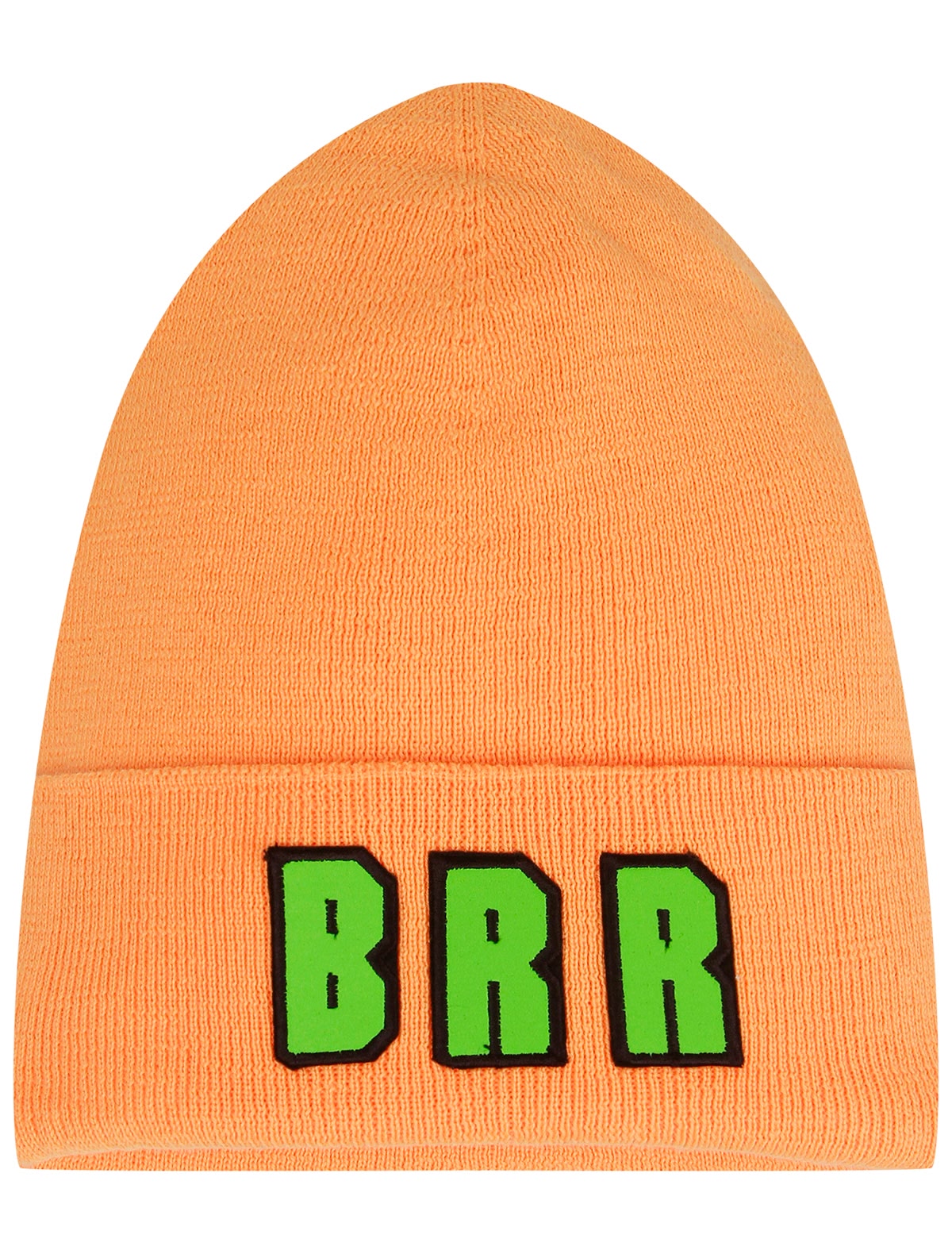 Оранжевая шапка с нашивкой BRR