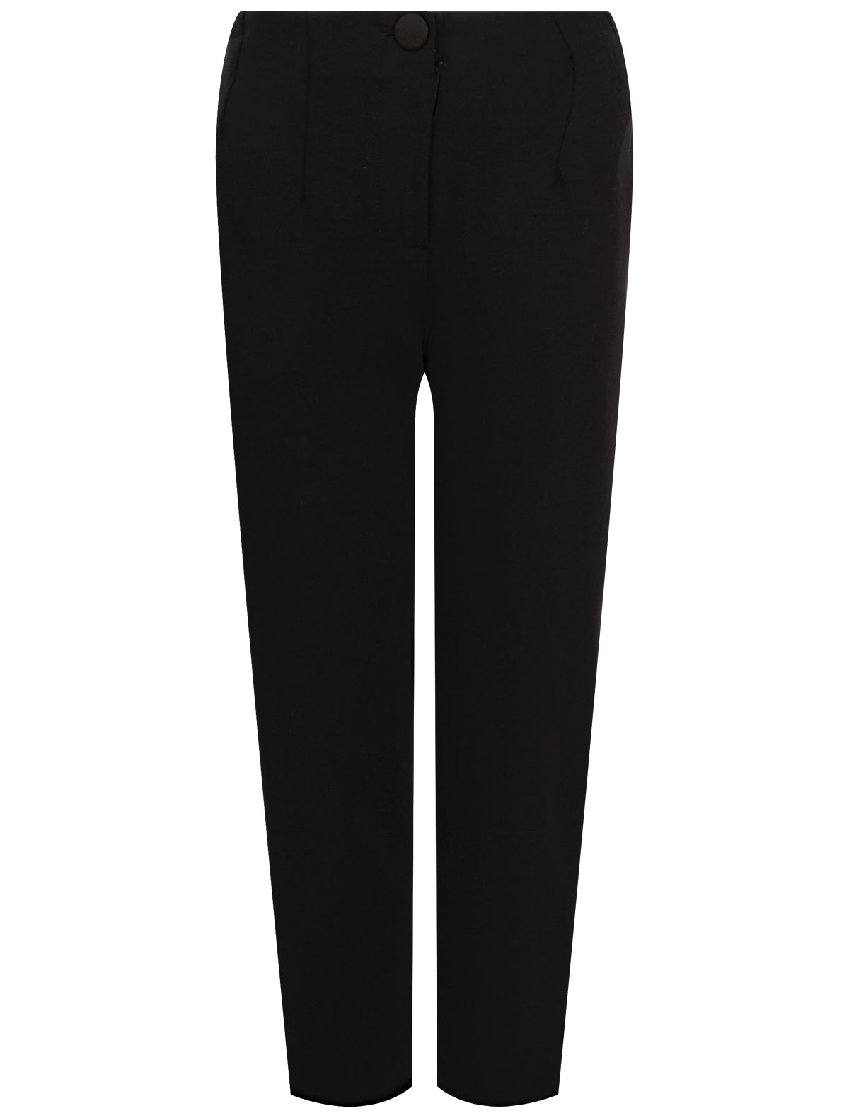 Прямые черные брюки