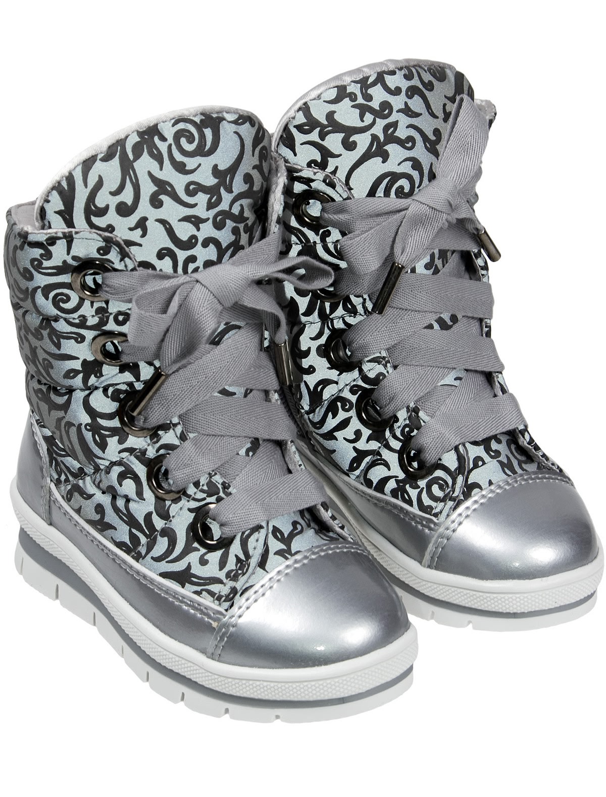 Утеплённые Ботинки с узором