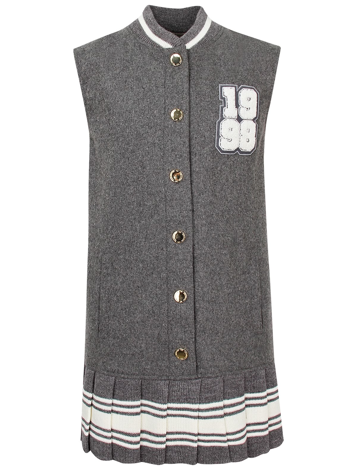 Шерстяное платье на пуговицах