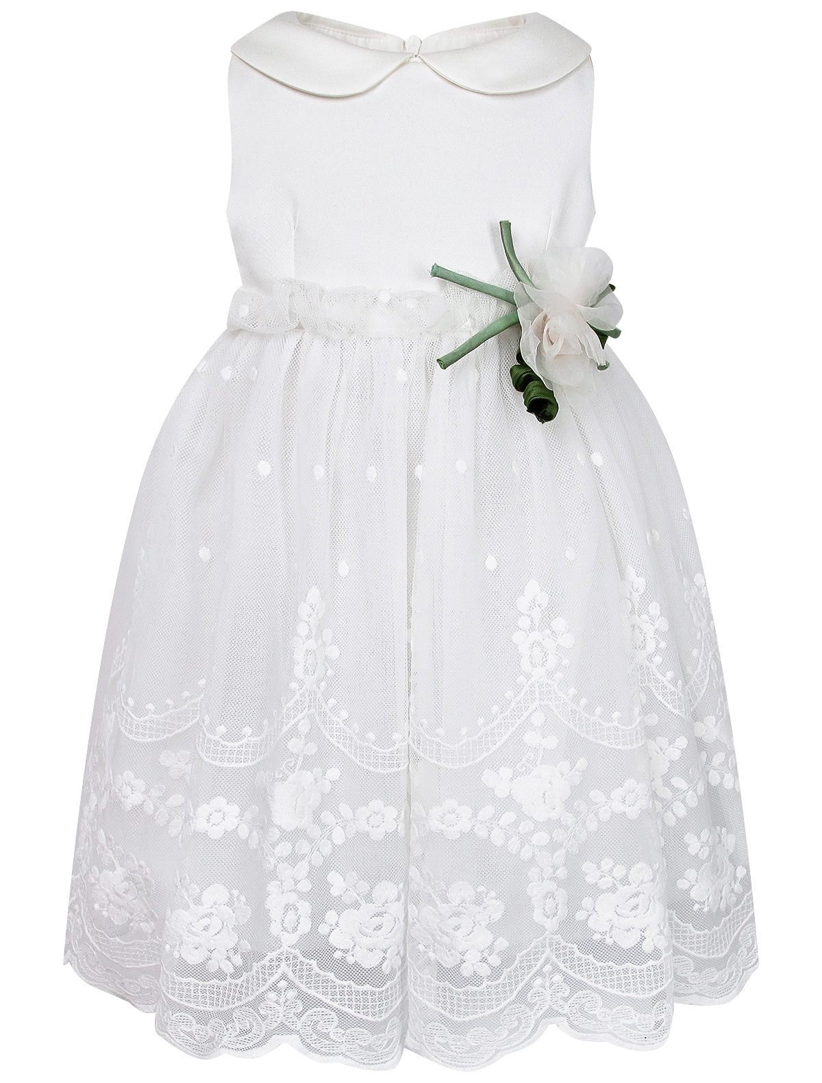 Платье Colorichiari белого цвета
