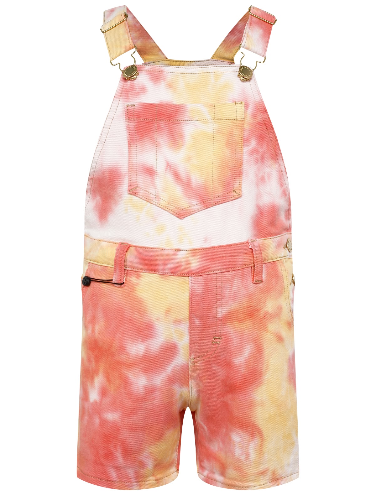 Джинсовый комбинезон в стиле тай-дай