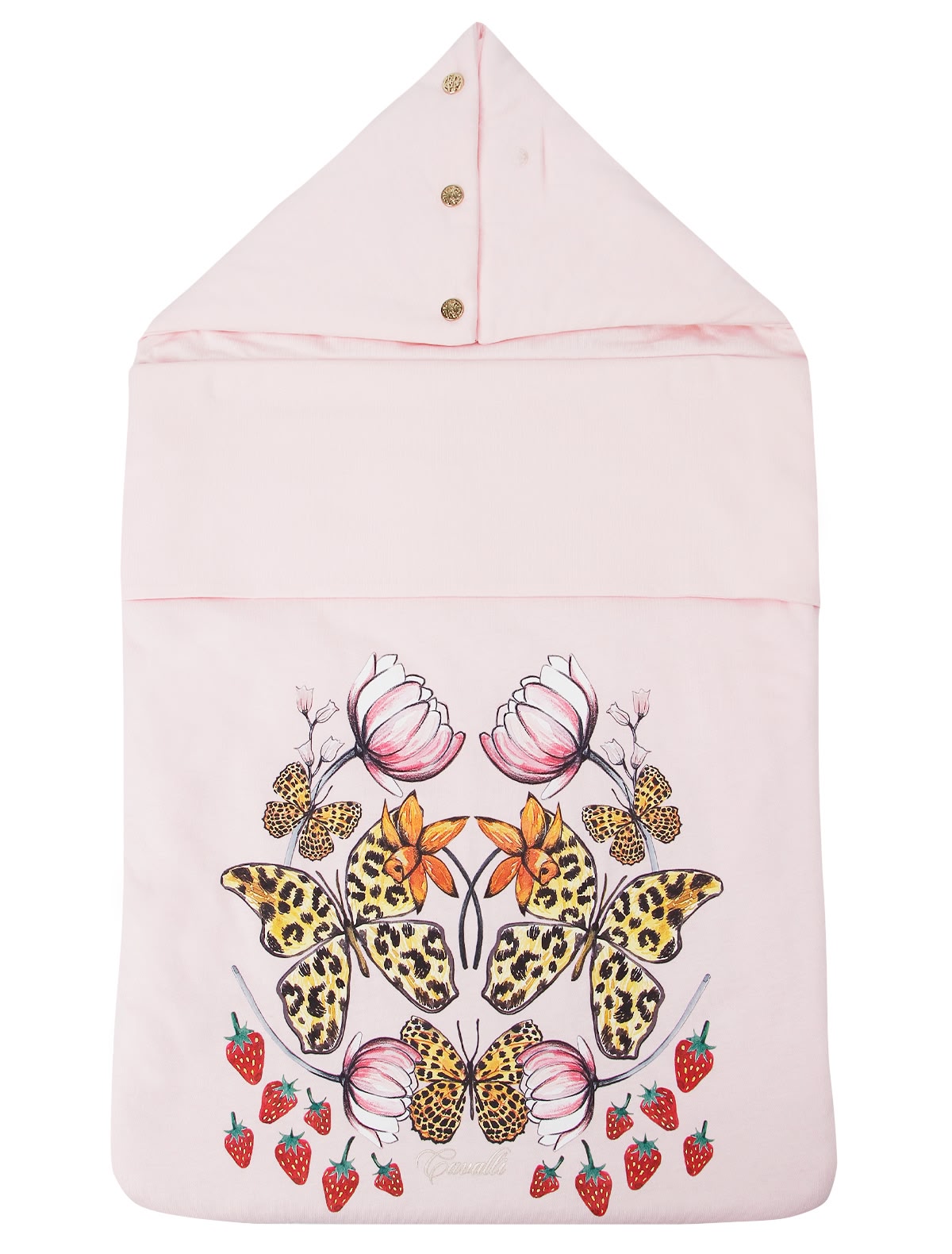 Конверт с цветами и бабочками