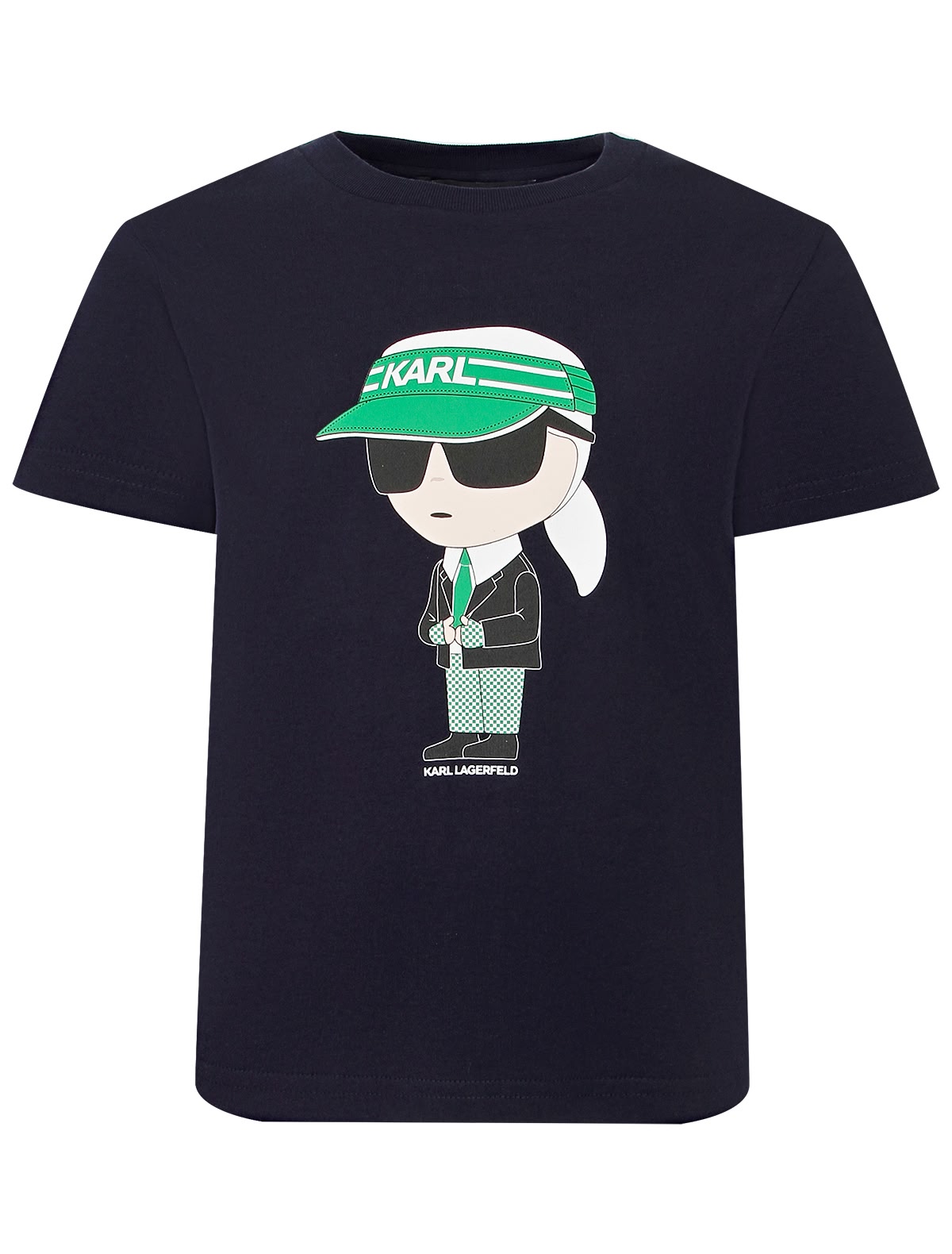 Синяя футболка с Карлом