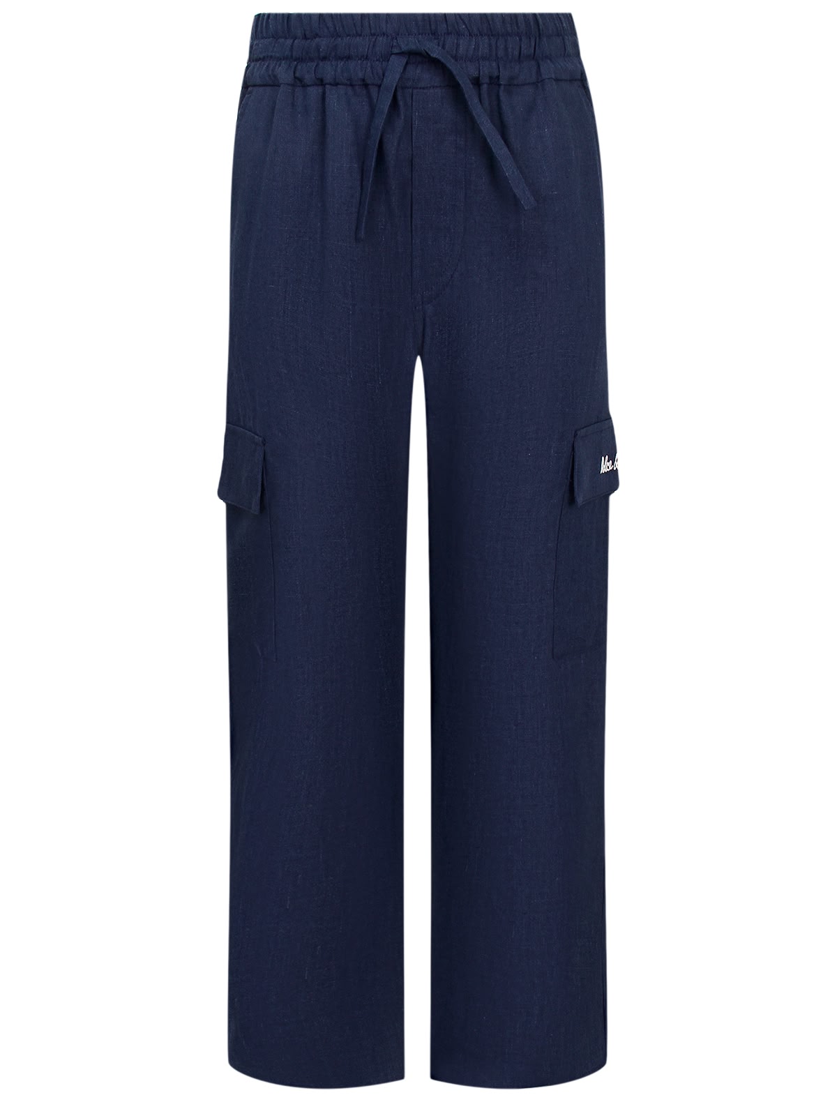 Льняные брюки-карго