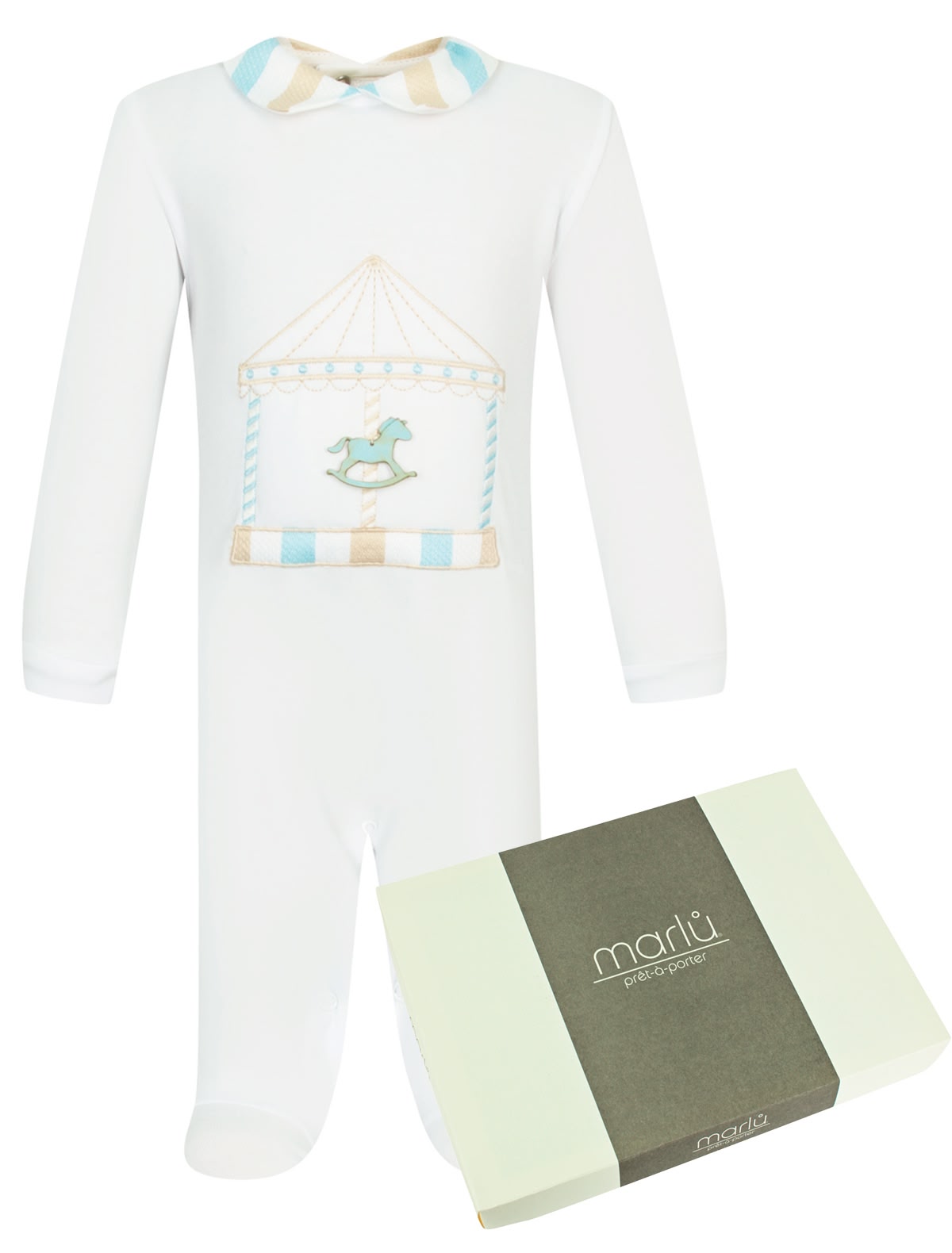 Комбинезон с аппликацией карусель