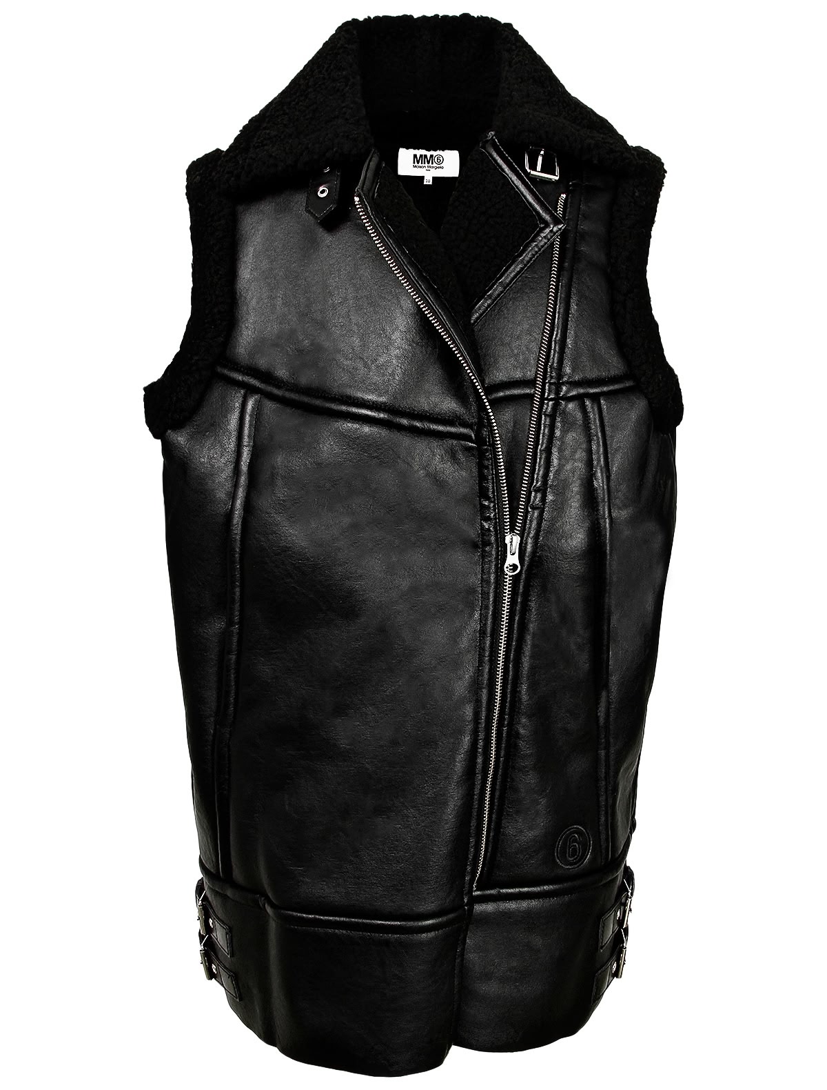 Черный утепленный жилет