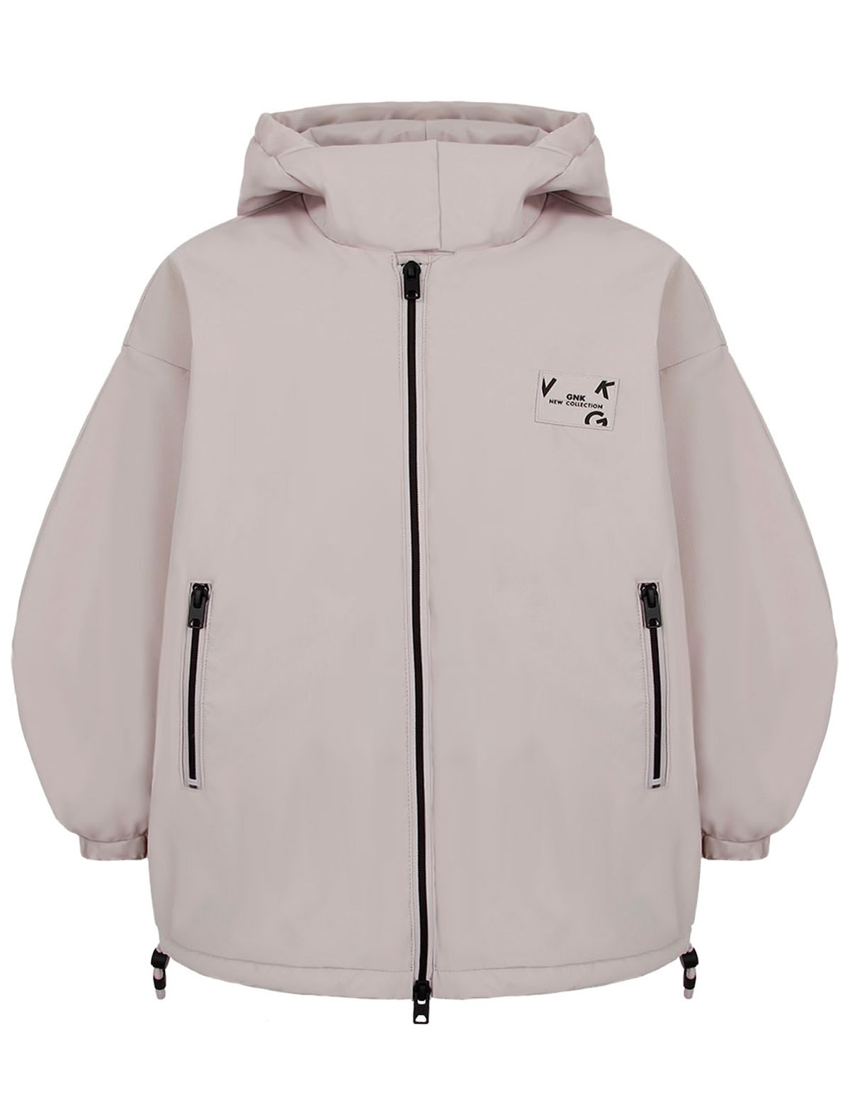 Куртка пастельного цвета с капюшоном