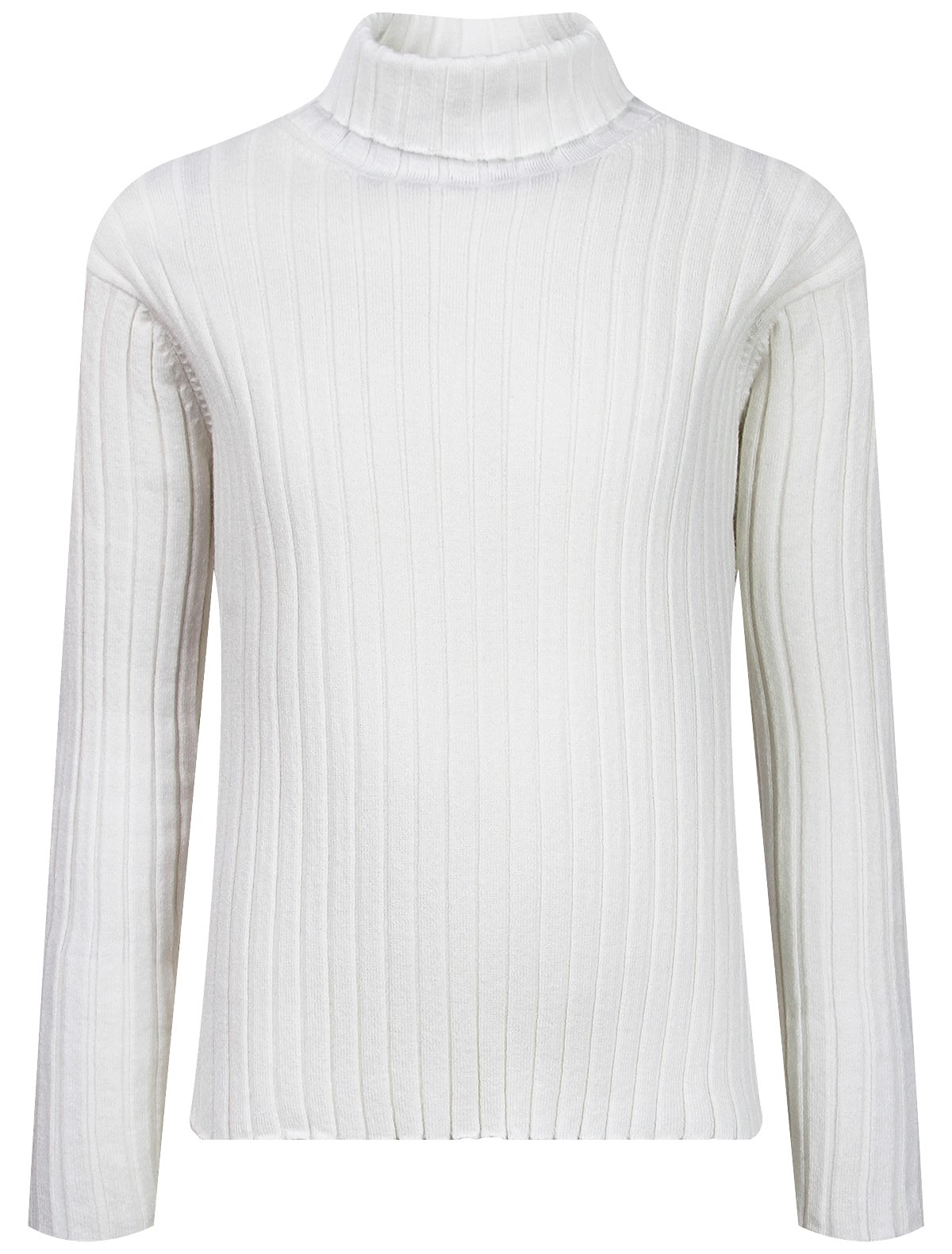 Кремовая водолазка в рубчик