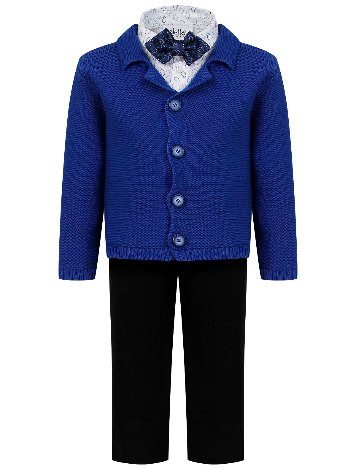 Комплект из 4-х изделий с кардиганом и бабочкой