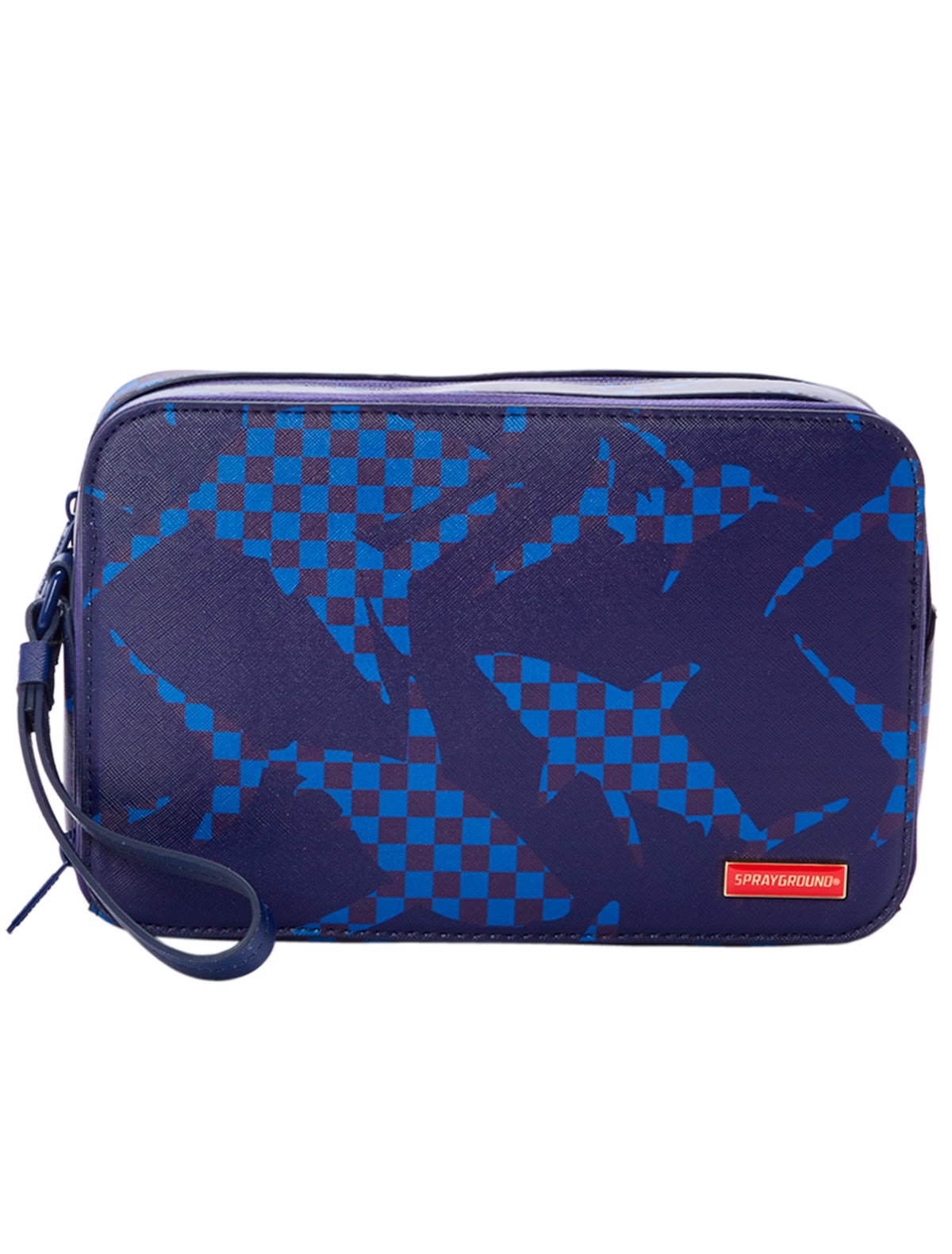 Синяя сумка из искусственной кожи