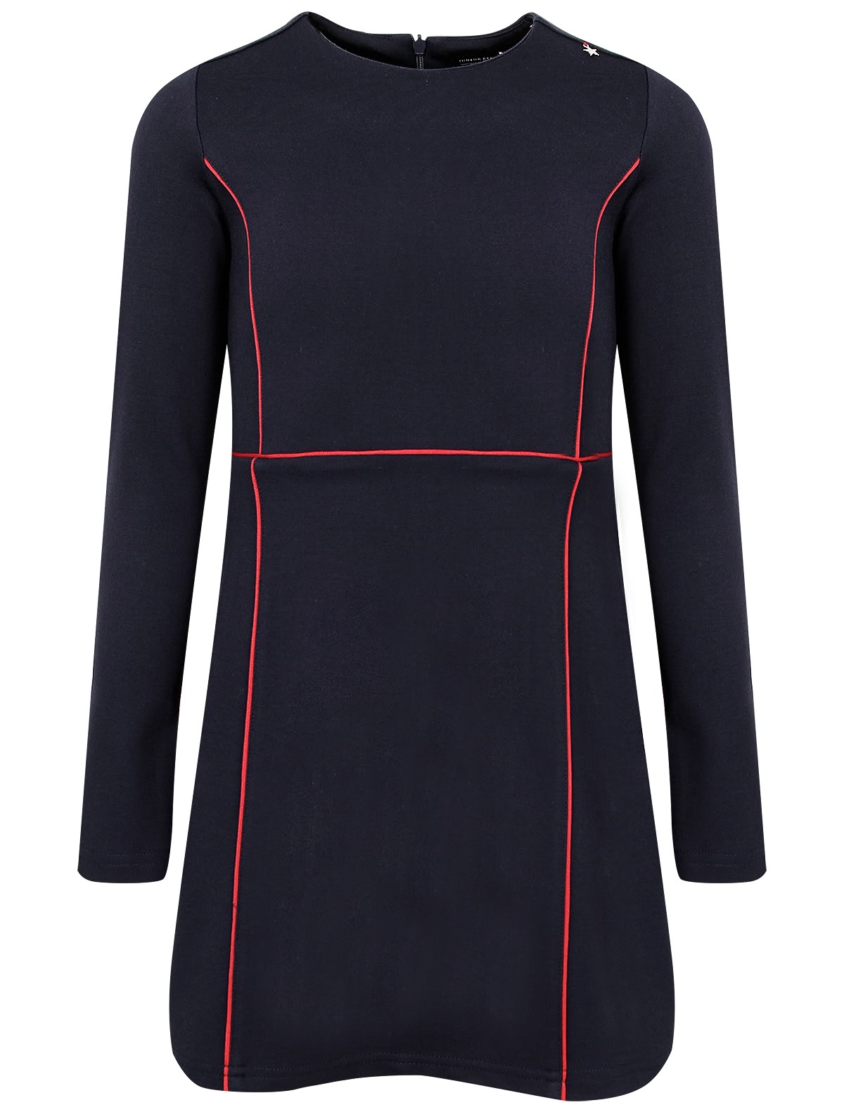 Платье с геометрической отделкой