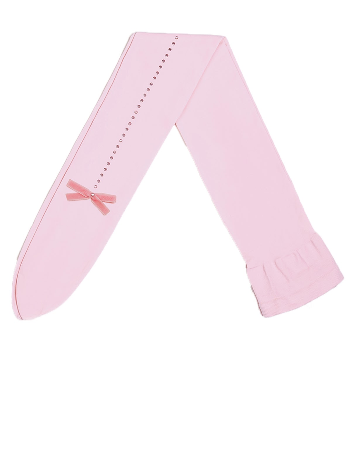 Розовые колготки с бантиком 30 den