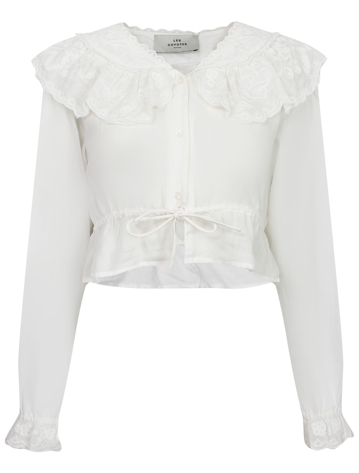 Полупрозрачная блуза