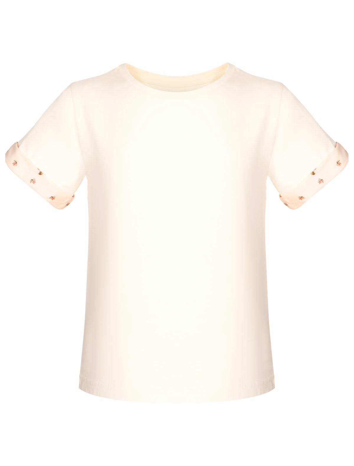 Футболка с узором на манжетах