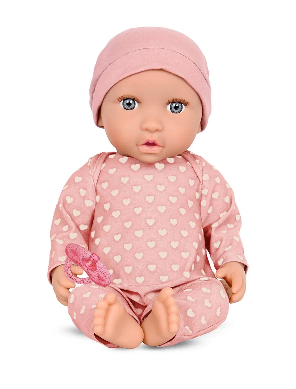 Кукла-пупс в комбинезоне и шапочке