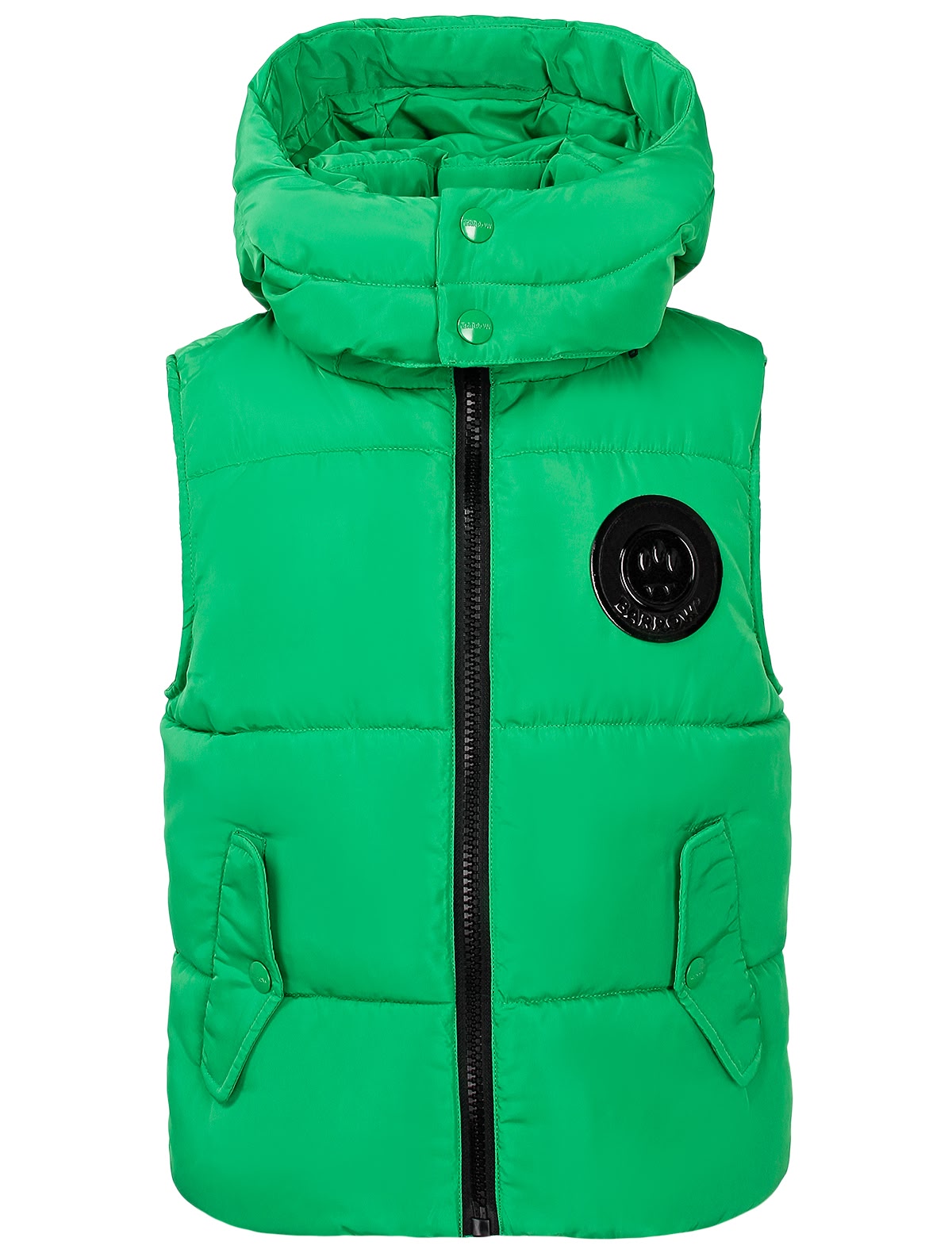 Зелёный утепленный жилет