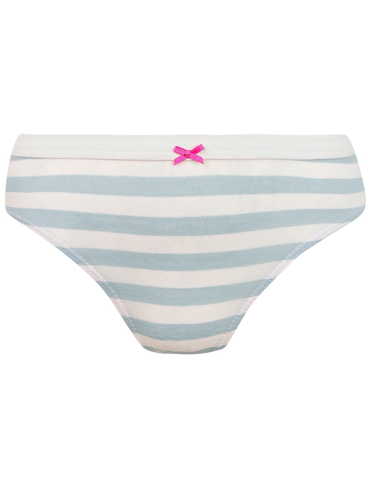 Бело-голубые трусы в полоску