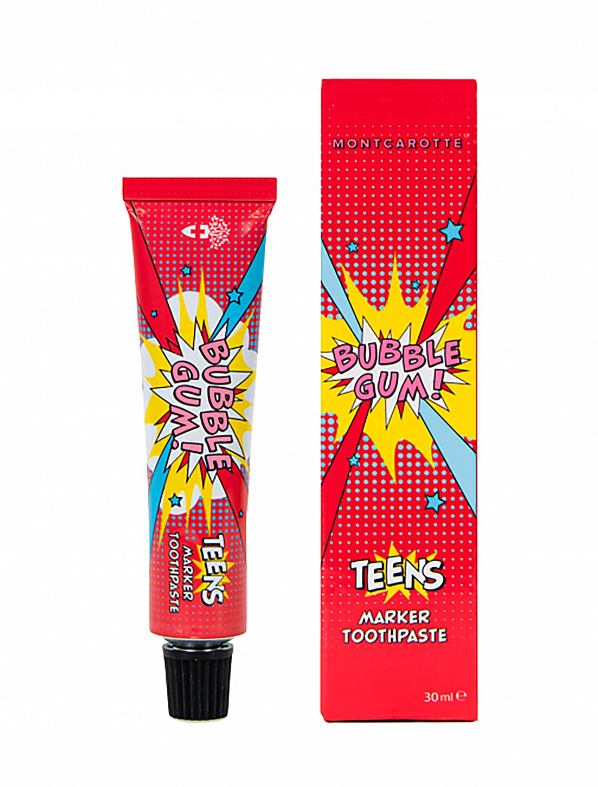 Зубная паста-маркер 7+  Bubble Gum индикатор зубного налета, 30 мл