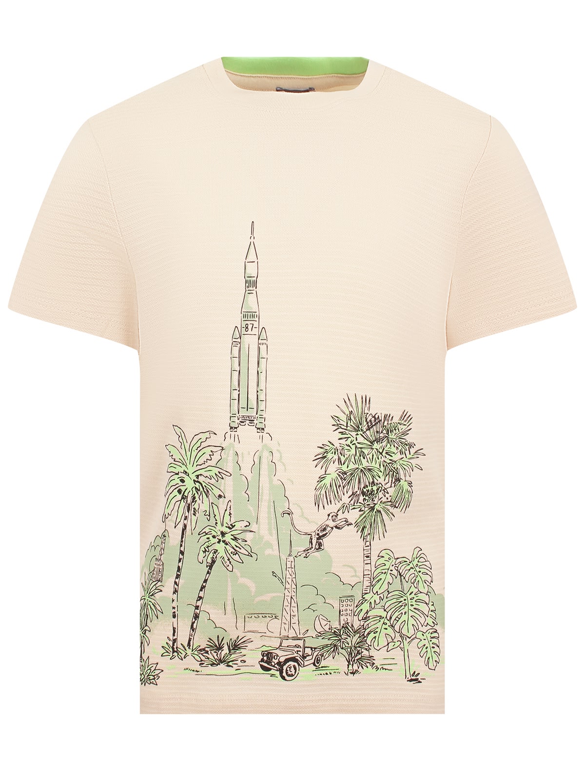 Футболка с пейзажным принтом