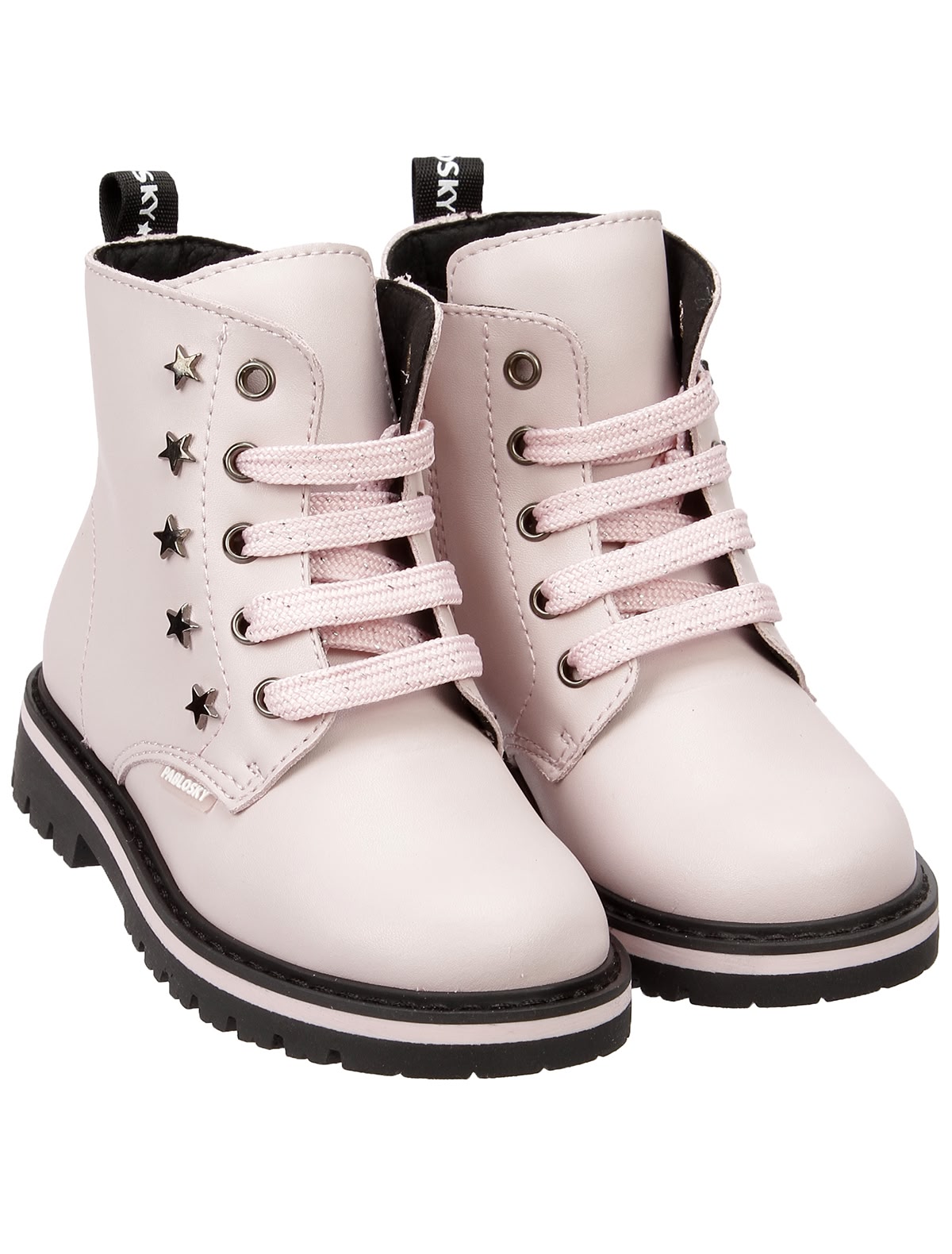 Розовые ботинки со звездочками