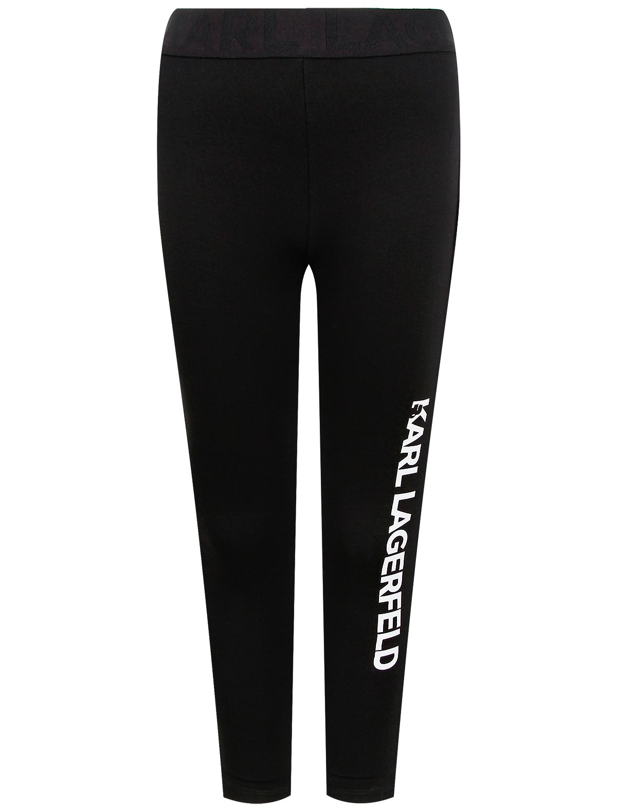 Леггинсы с контрастным логотипом