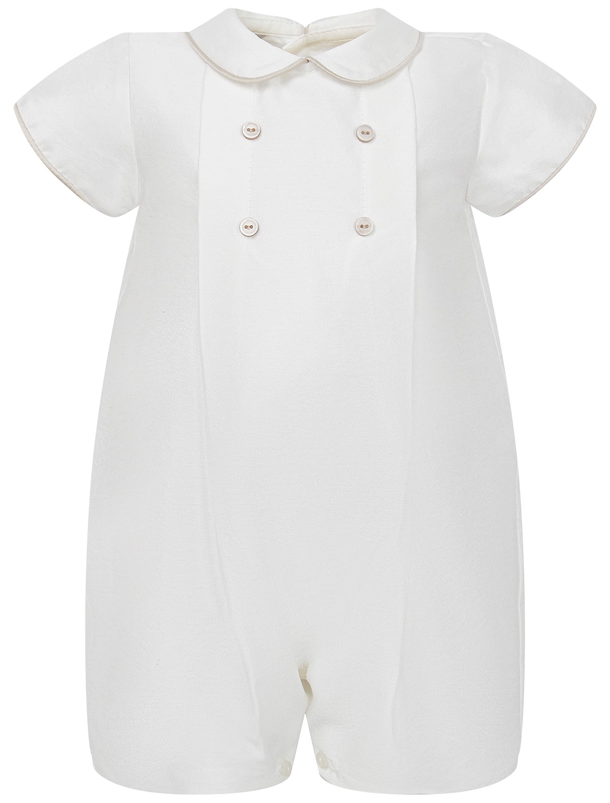 Кремовый комбинезон с декоративными пуговицами