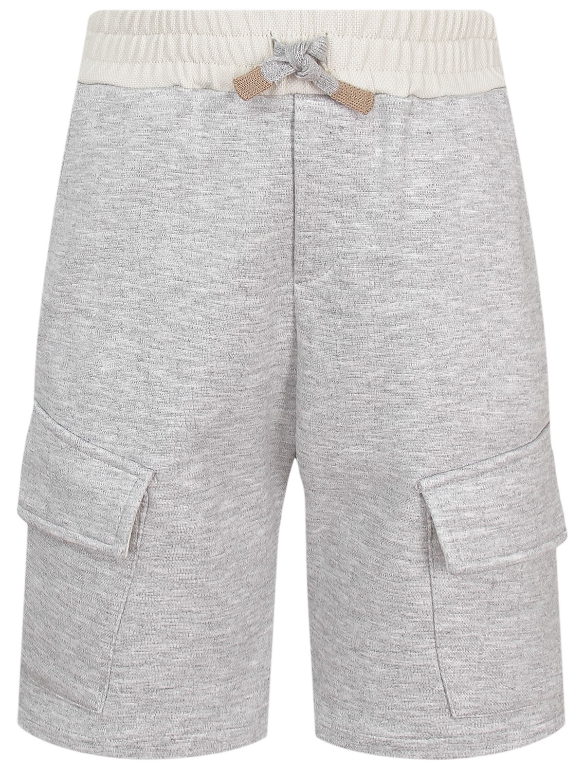 Серые шорты с карманами