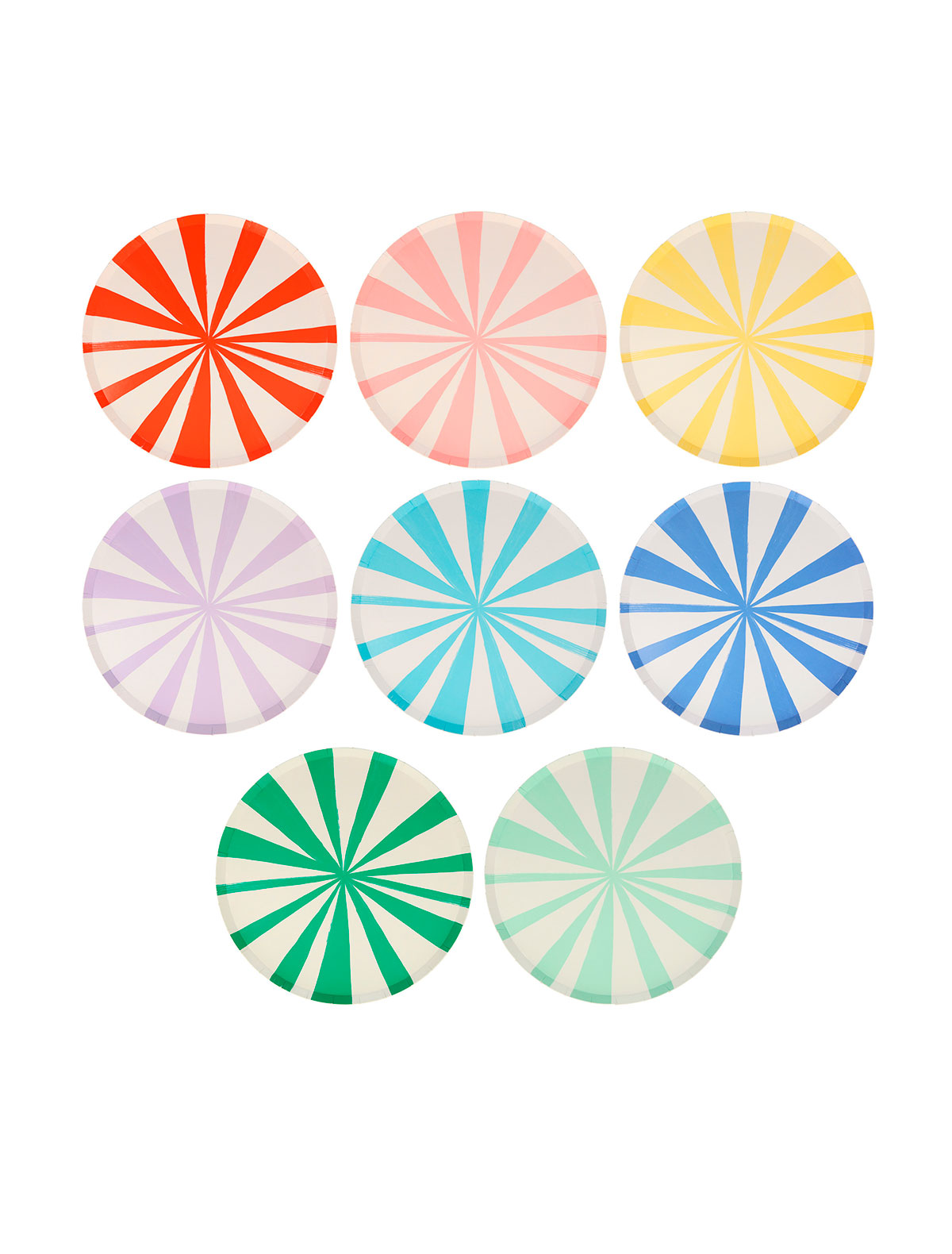 Тарелки в полоску 8 шт