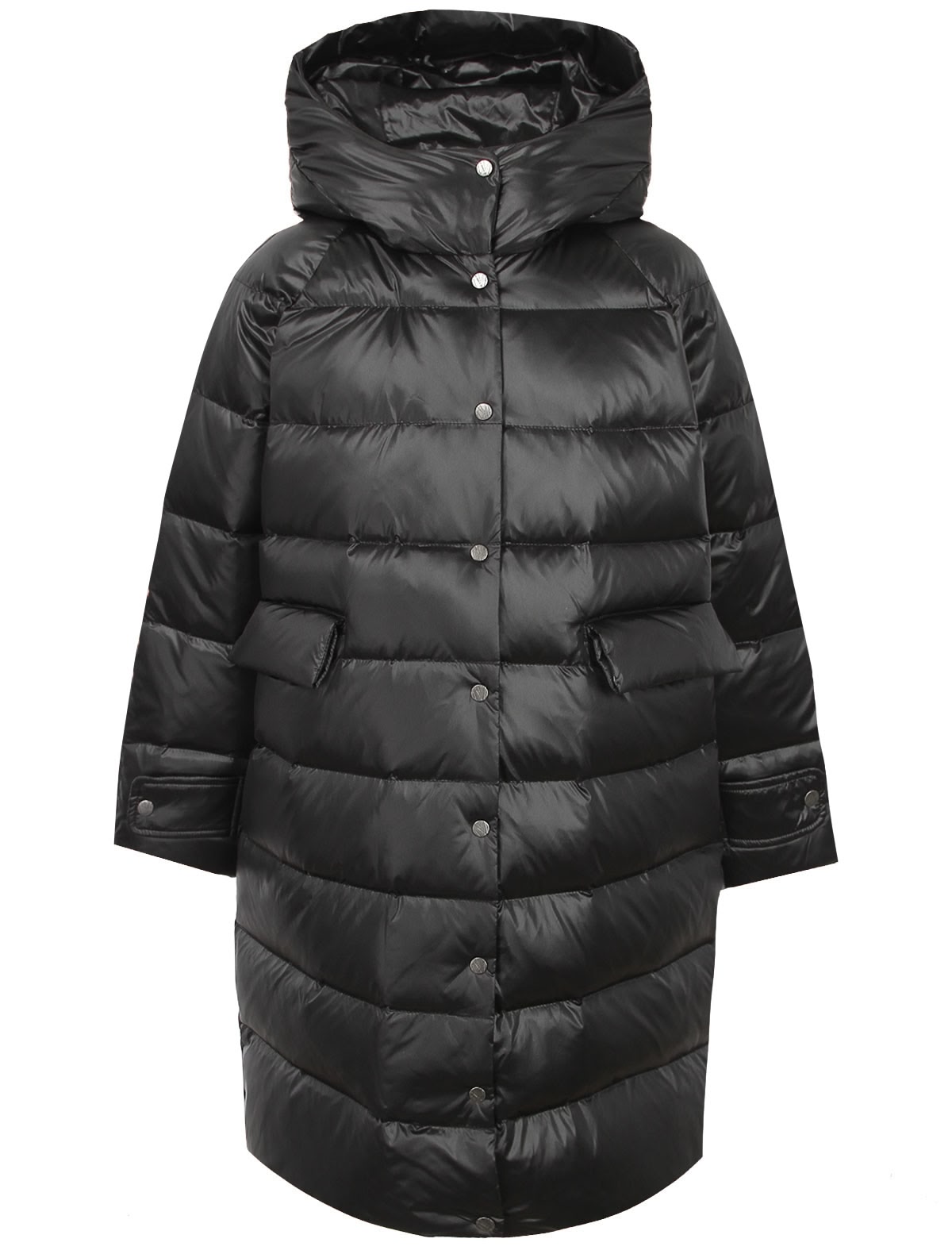 Пуховое Пальто чёрного цвета