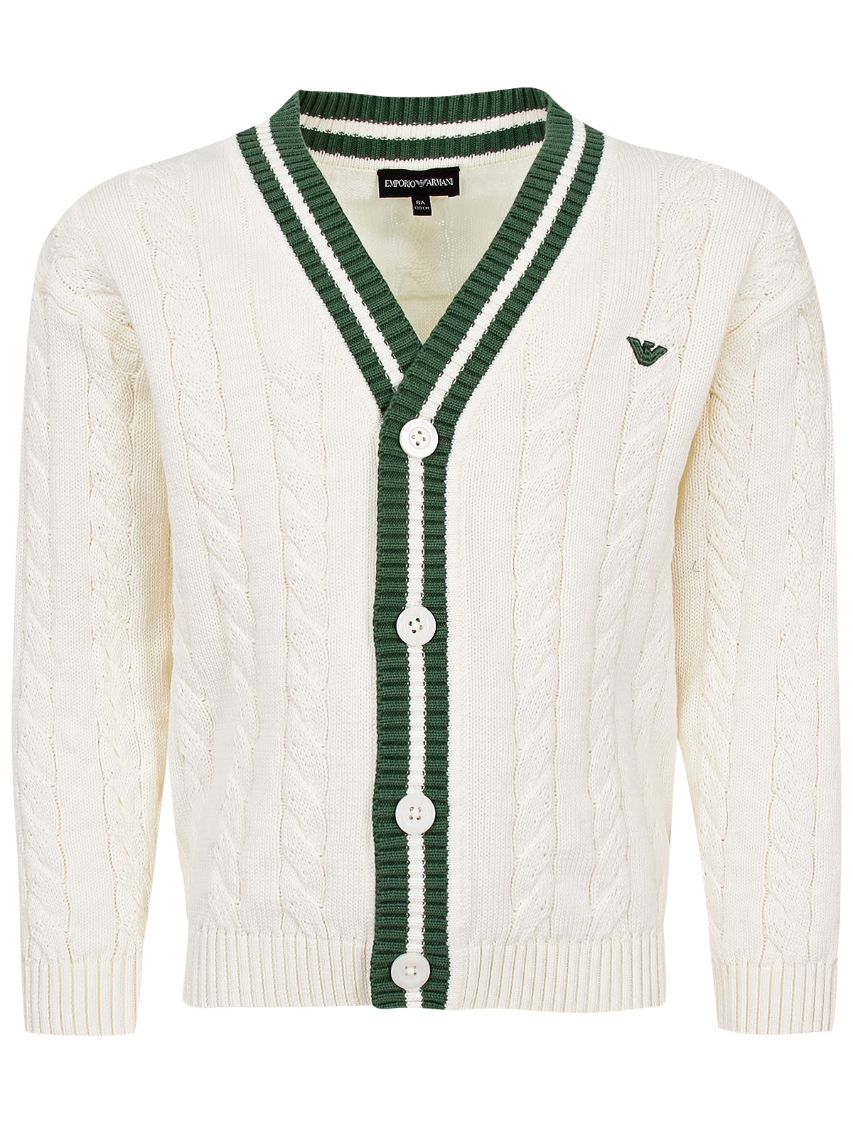 Кардиган с контрастной окантовкой