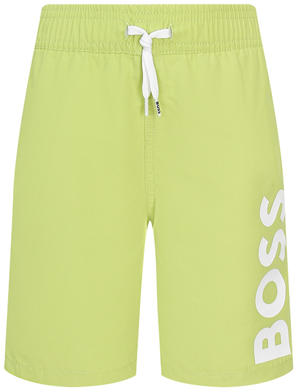 Светло-зелёные пляжные шорты