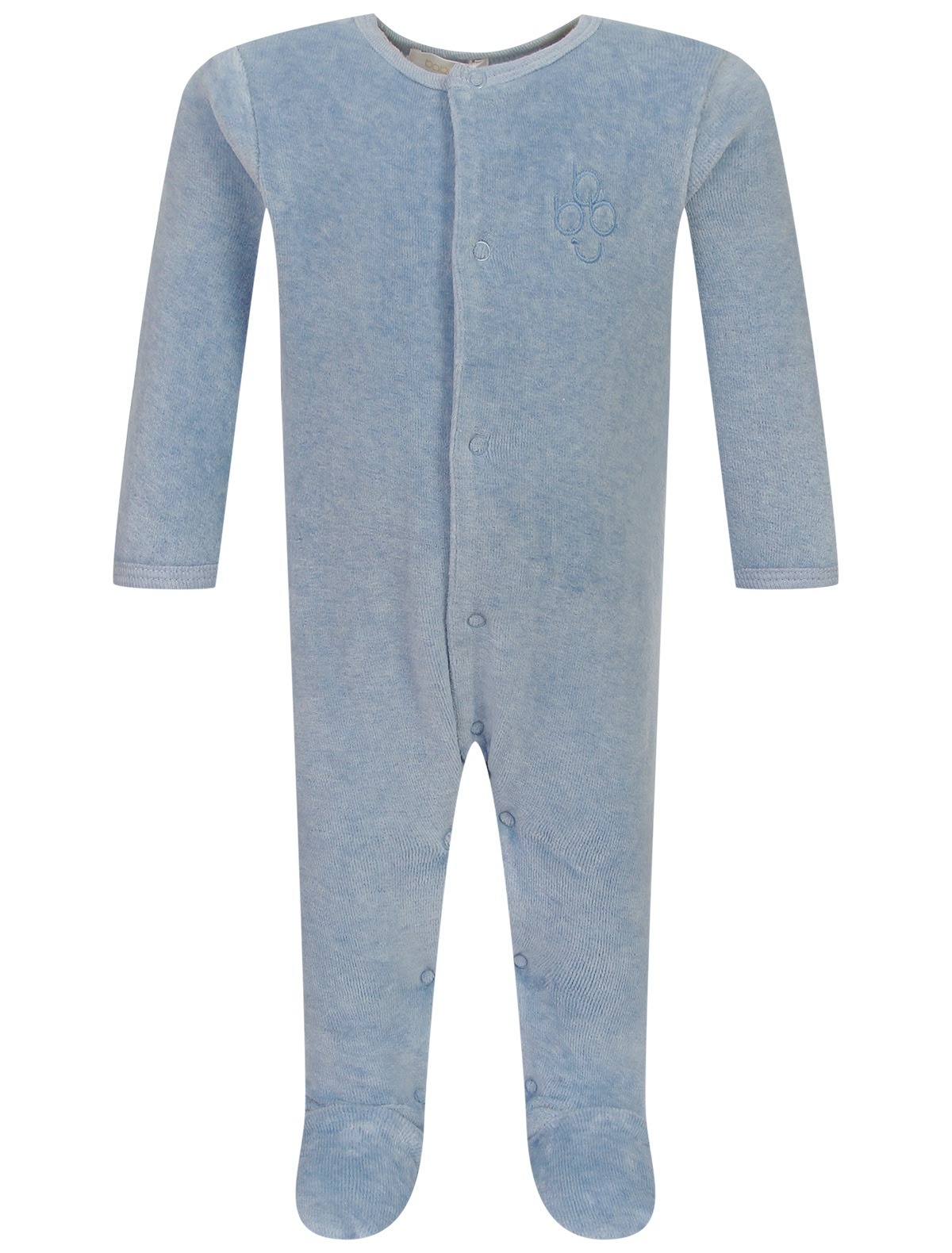 Голубой велюровый комбинезон