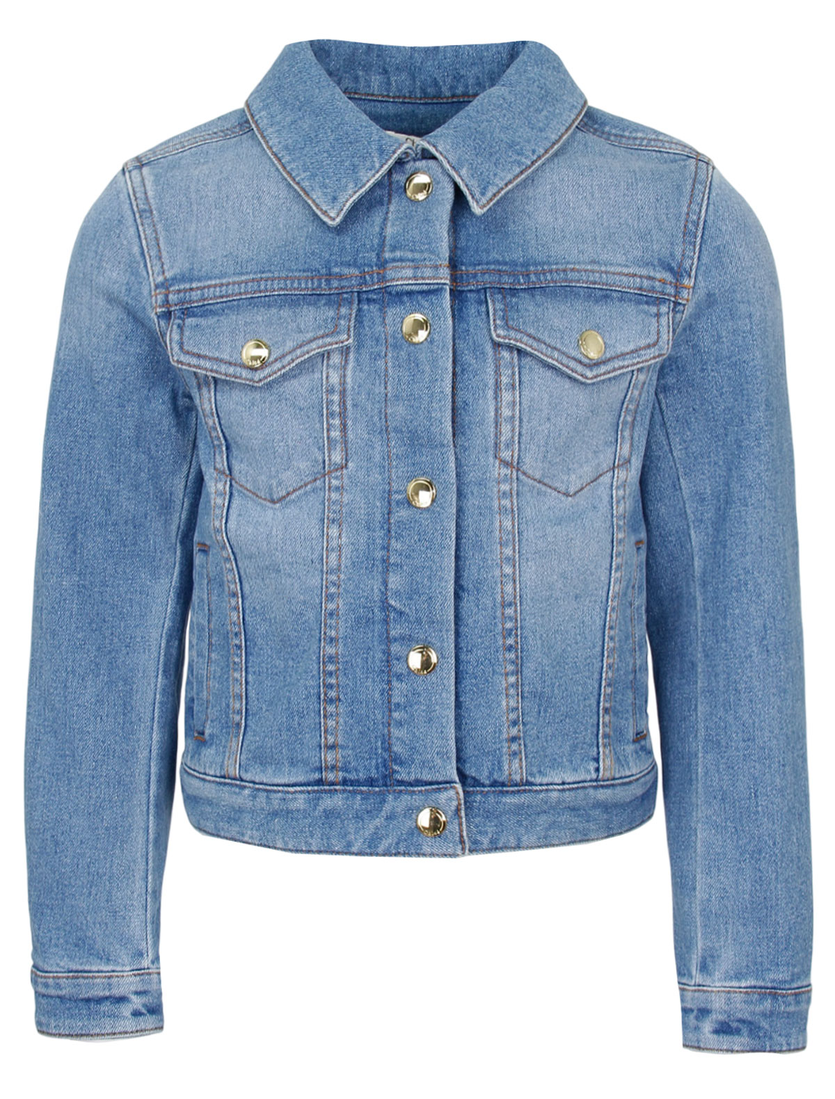 Голубая джинсовая куртка