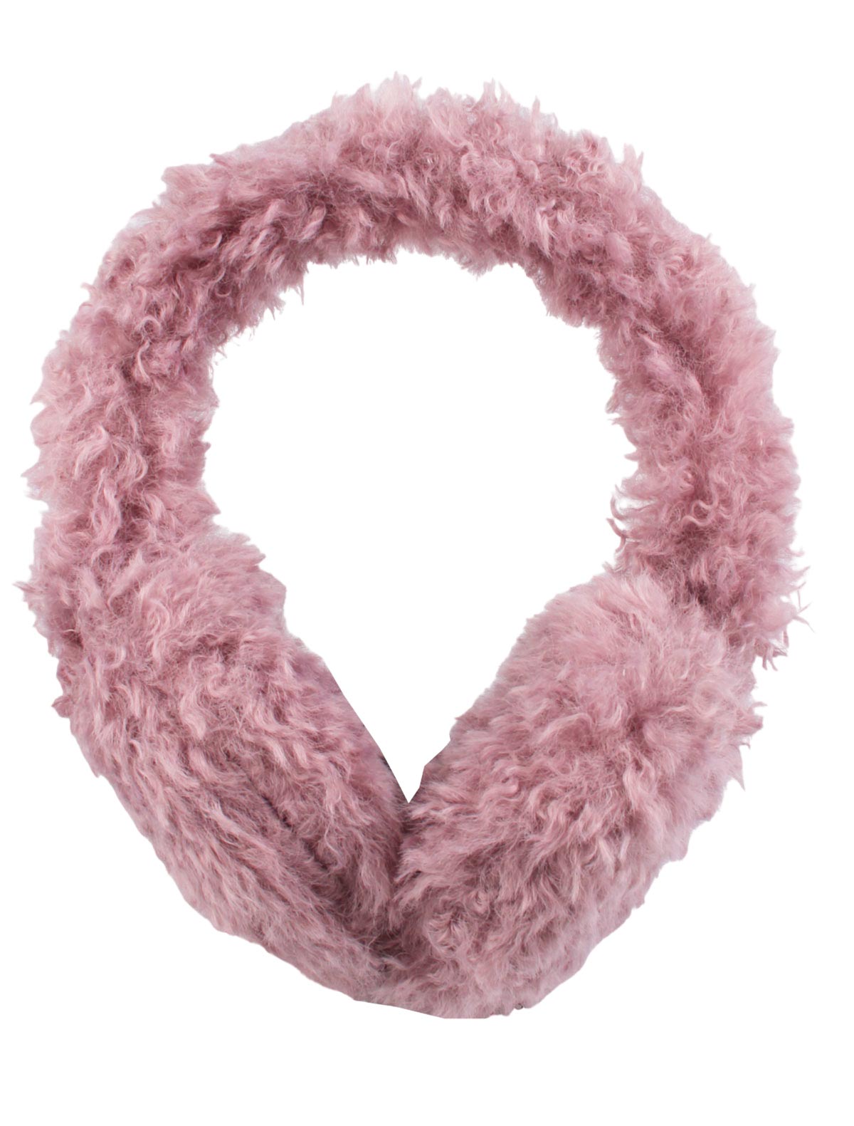 Сиреневые наушники из экомеха