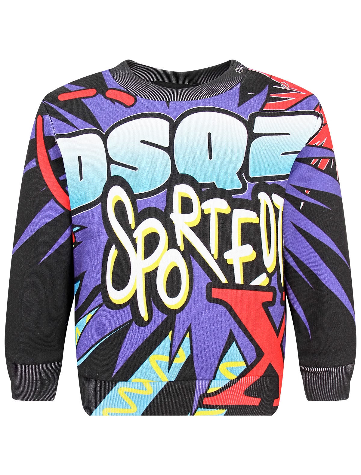 Свитшот с принтом и логотипом