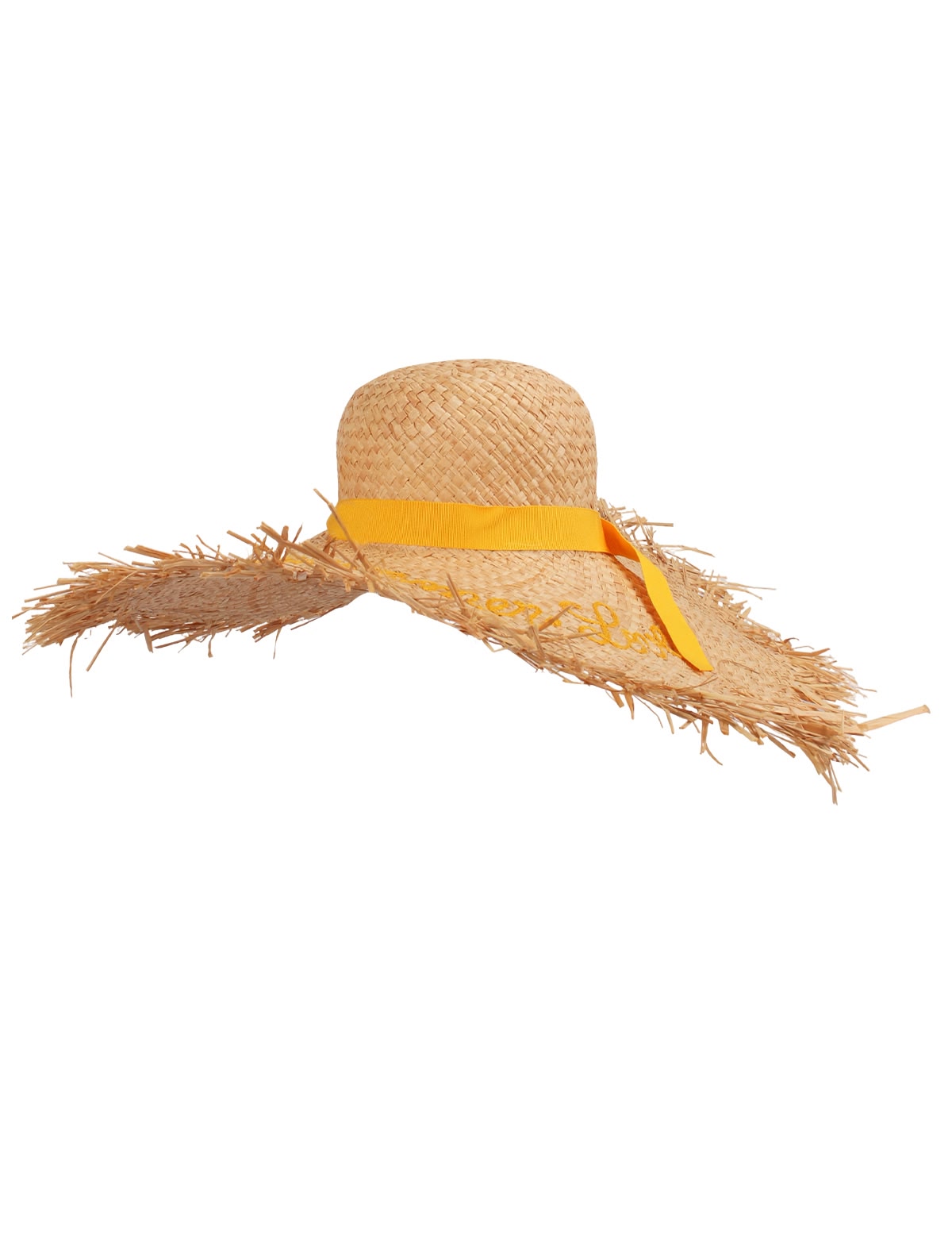 Соломенаая шляпа с широкими полями