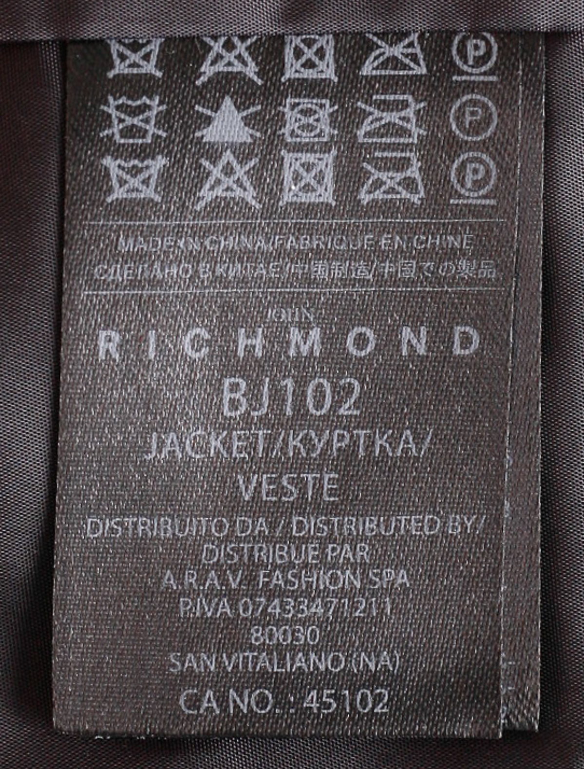 Пиджак JOHN RICHMOND 1899719, цвет черный, размер 13 1331119780026 - фото 4