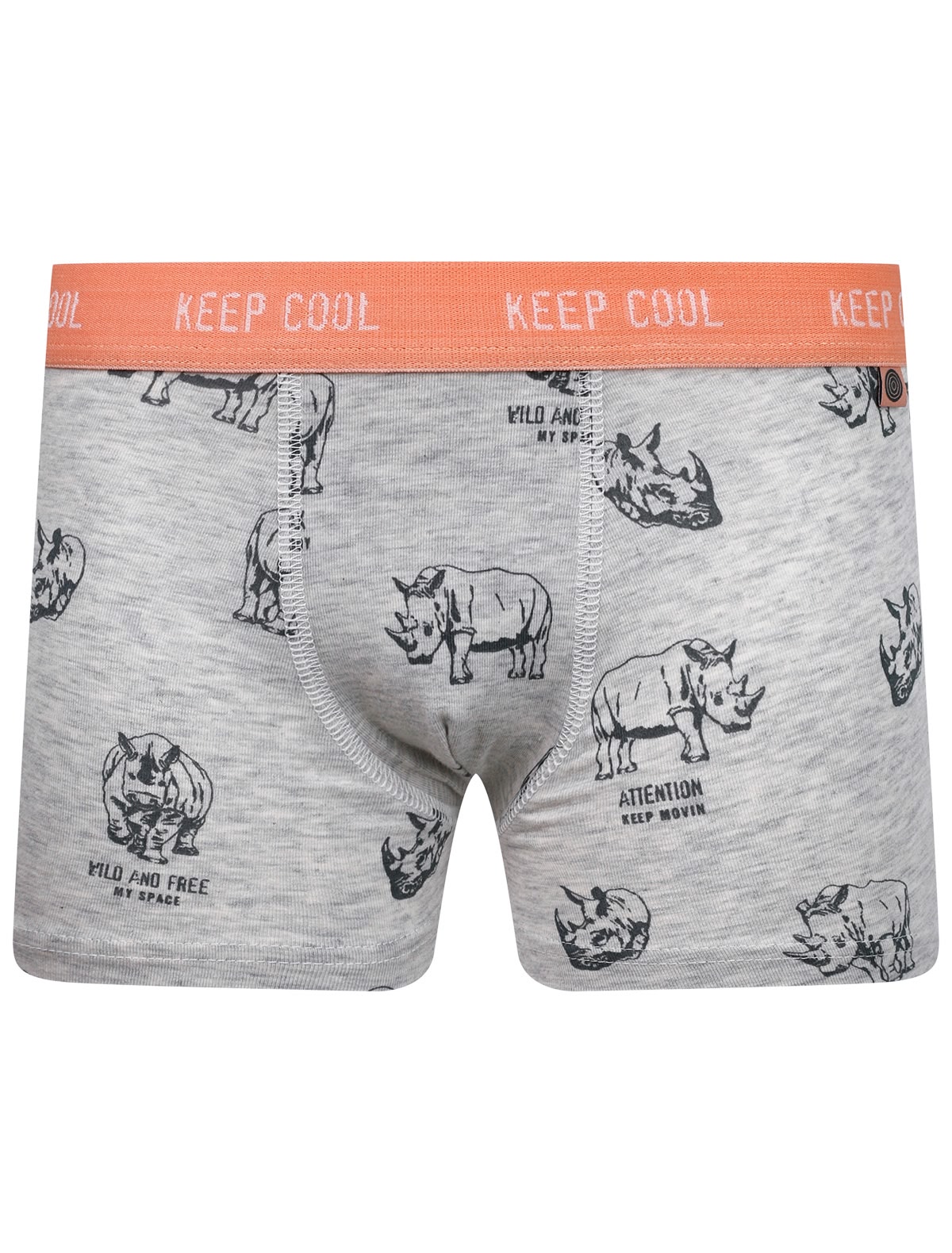 Трусы с принтом носорог