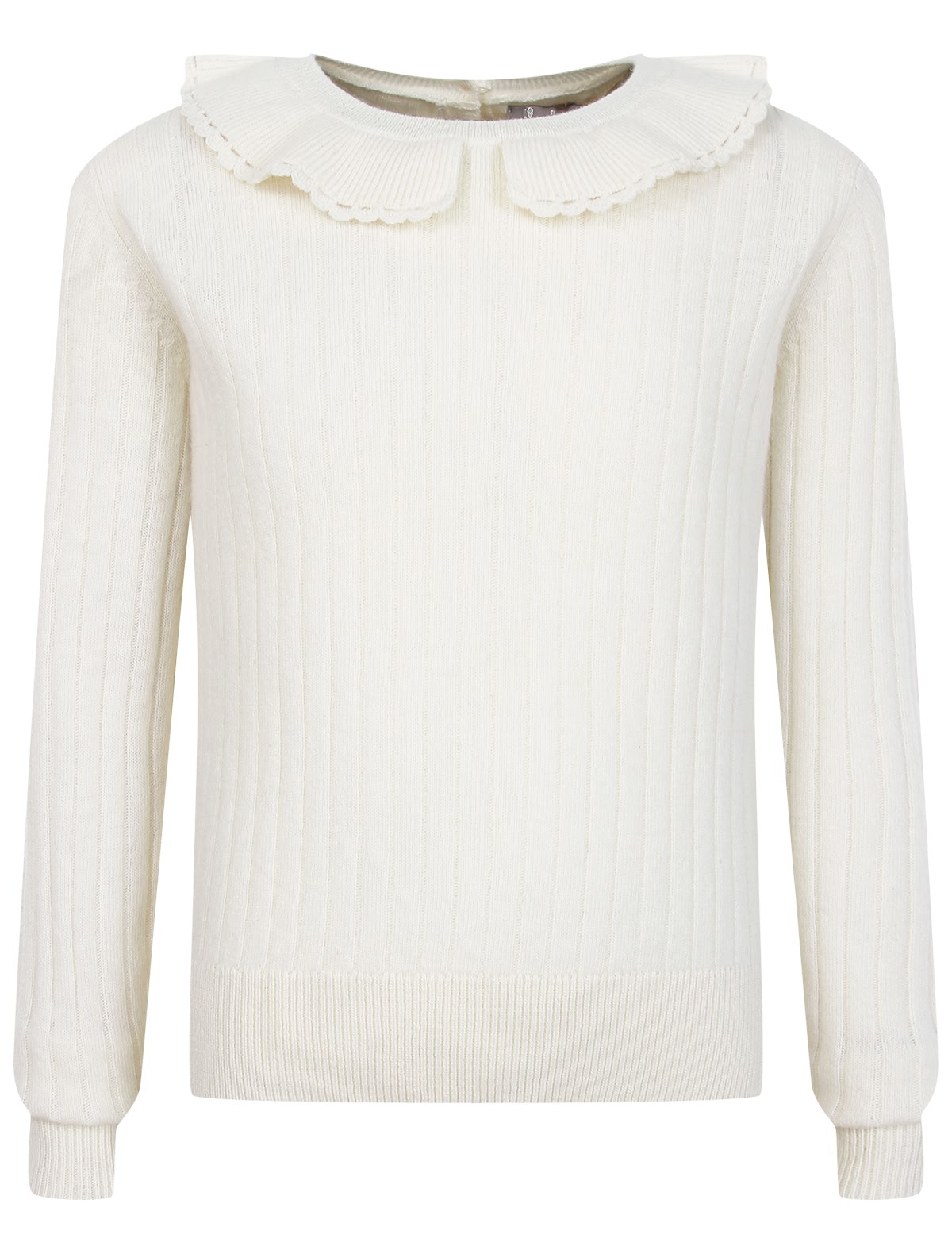 Шерстяной джемпер с воротничком