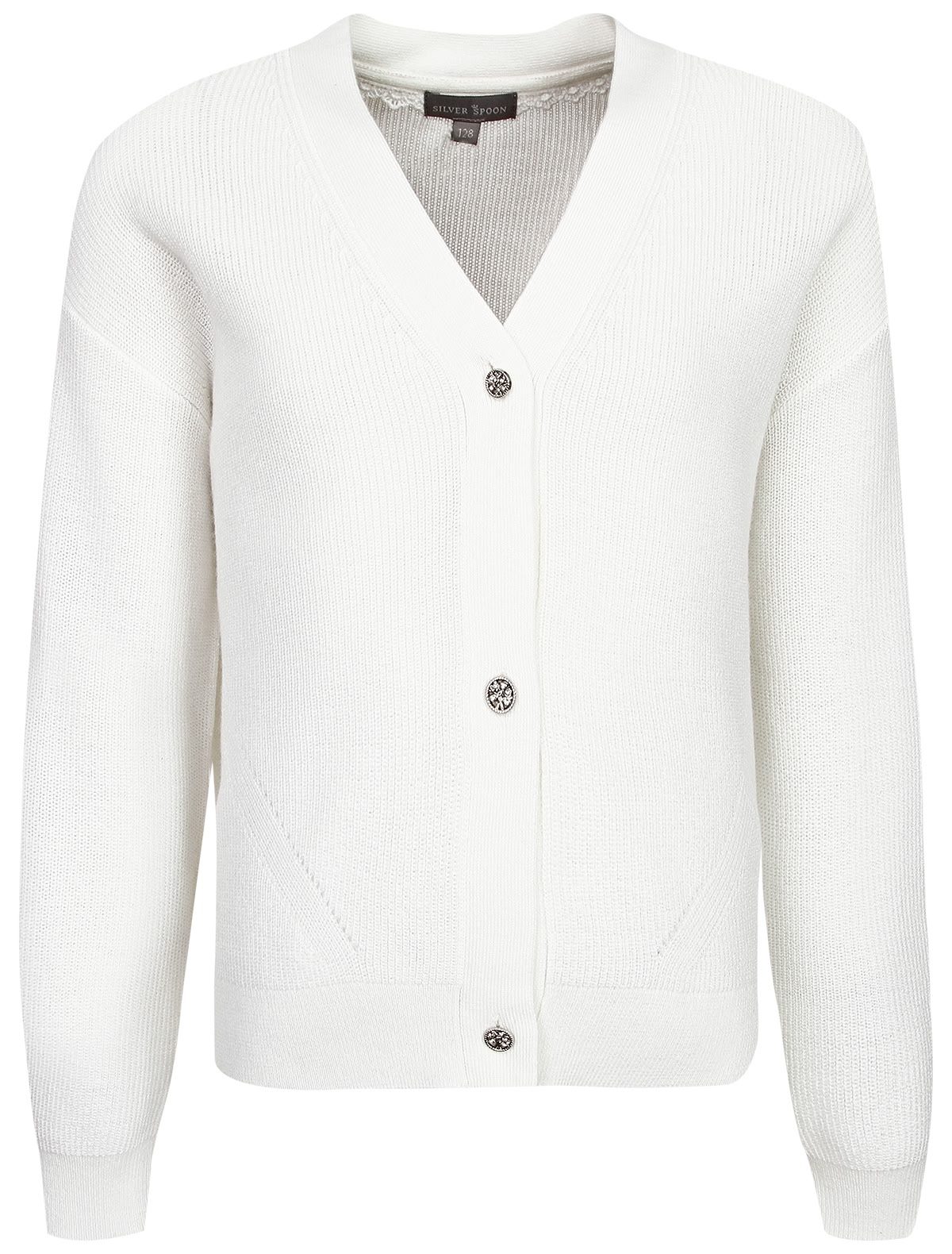 Молочный кардиган свободного кроя