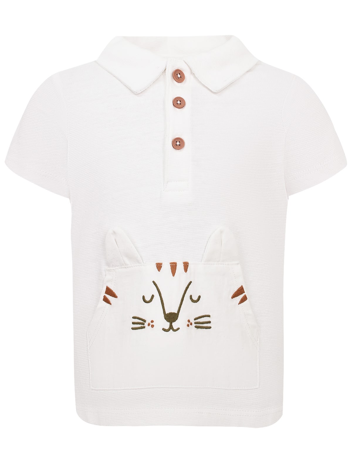 Поло с мордочкой на кармане