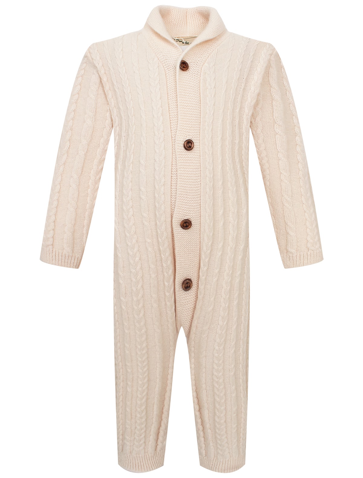 Кремовый комбинезон из кашемира