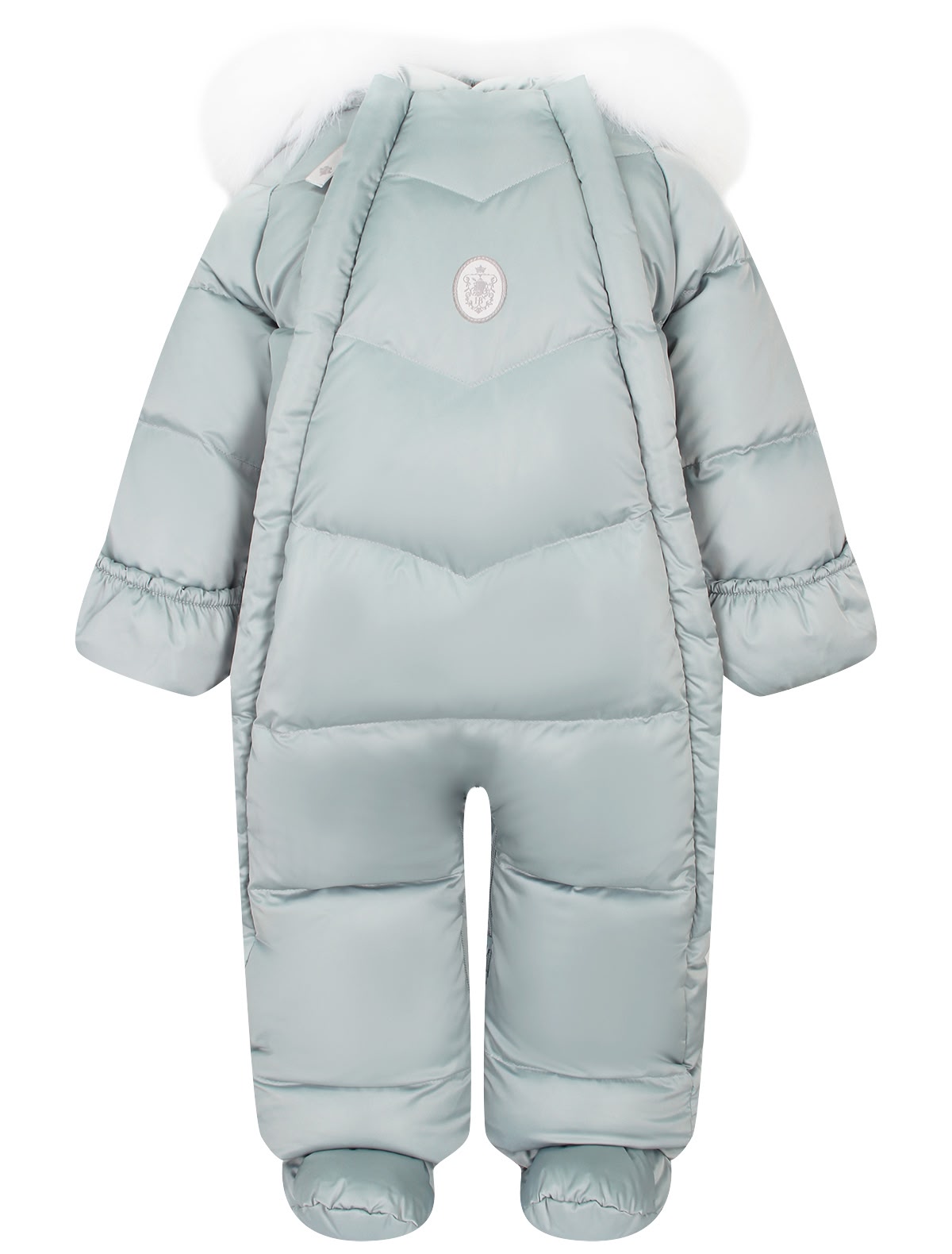 Пуховый комбинезон с пинетками