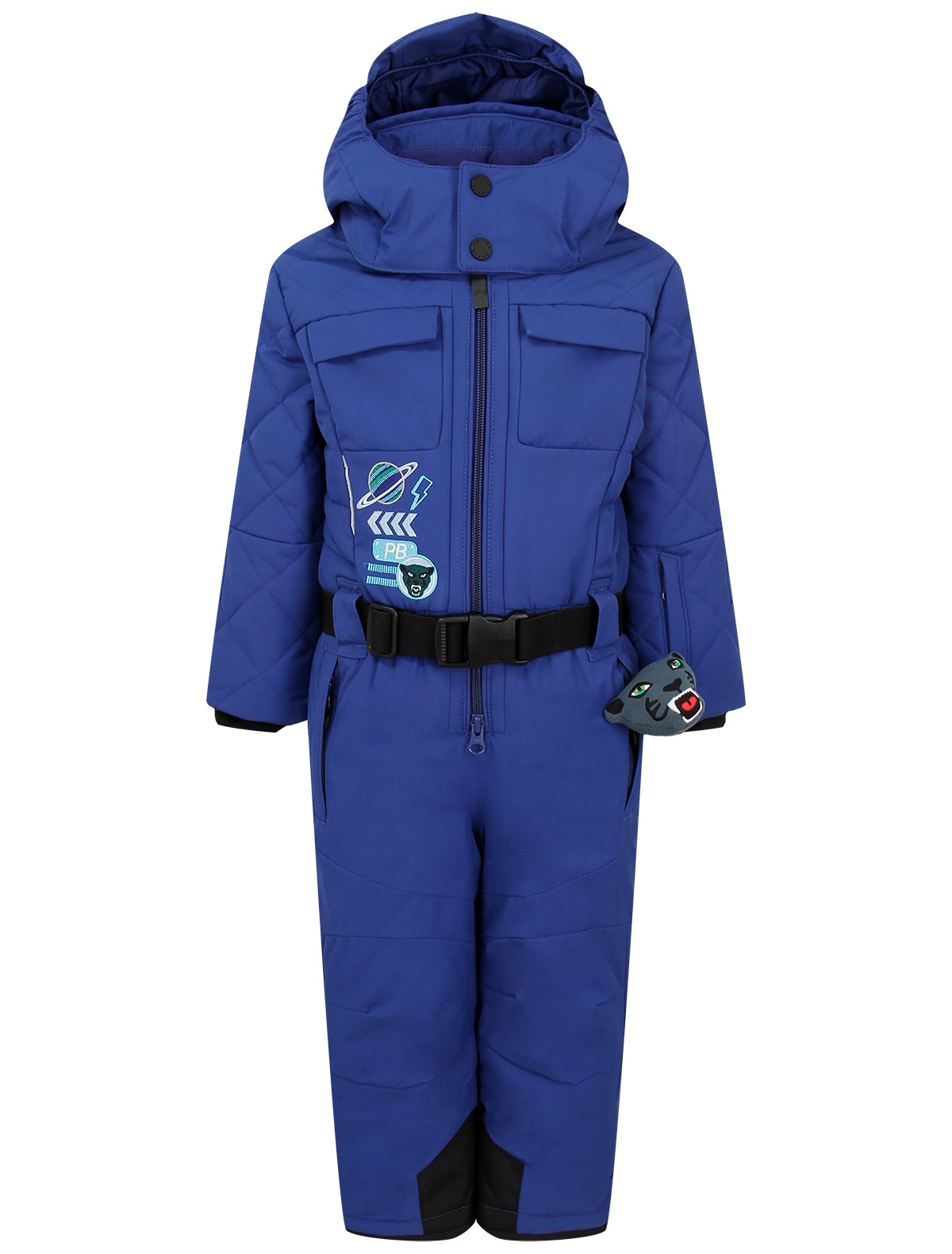 Синий утепленный комбинезон